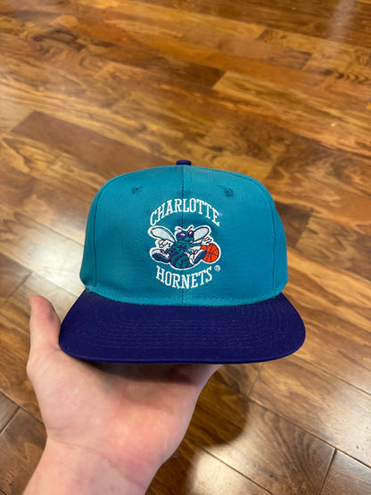 90s Charlotte Hornets Two Toned Teal Hat (OS)