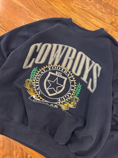 1993 Dallas Cowboys Nutmeg Navy Crewneck (L)
