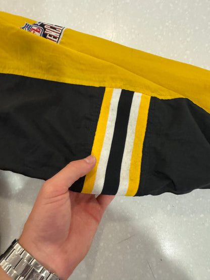 1990s Pittsburgh Steelers Pro Player Two Tone Spell Out Windbreaker (M)