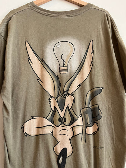 1997 Wile E. Coyote Genius Wear Looney Tunes Tee (XL)