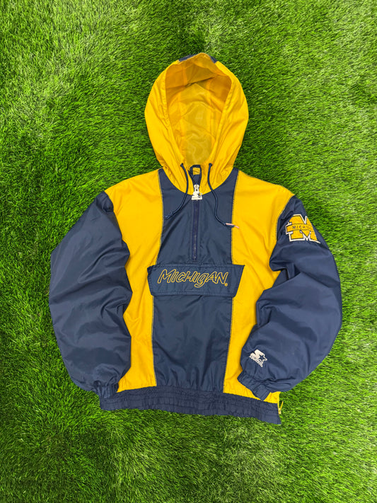 90s University of Michigan Starter Youth Windbreaker (Youth L)