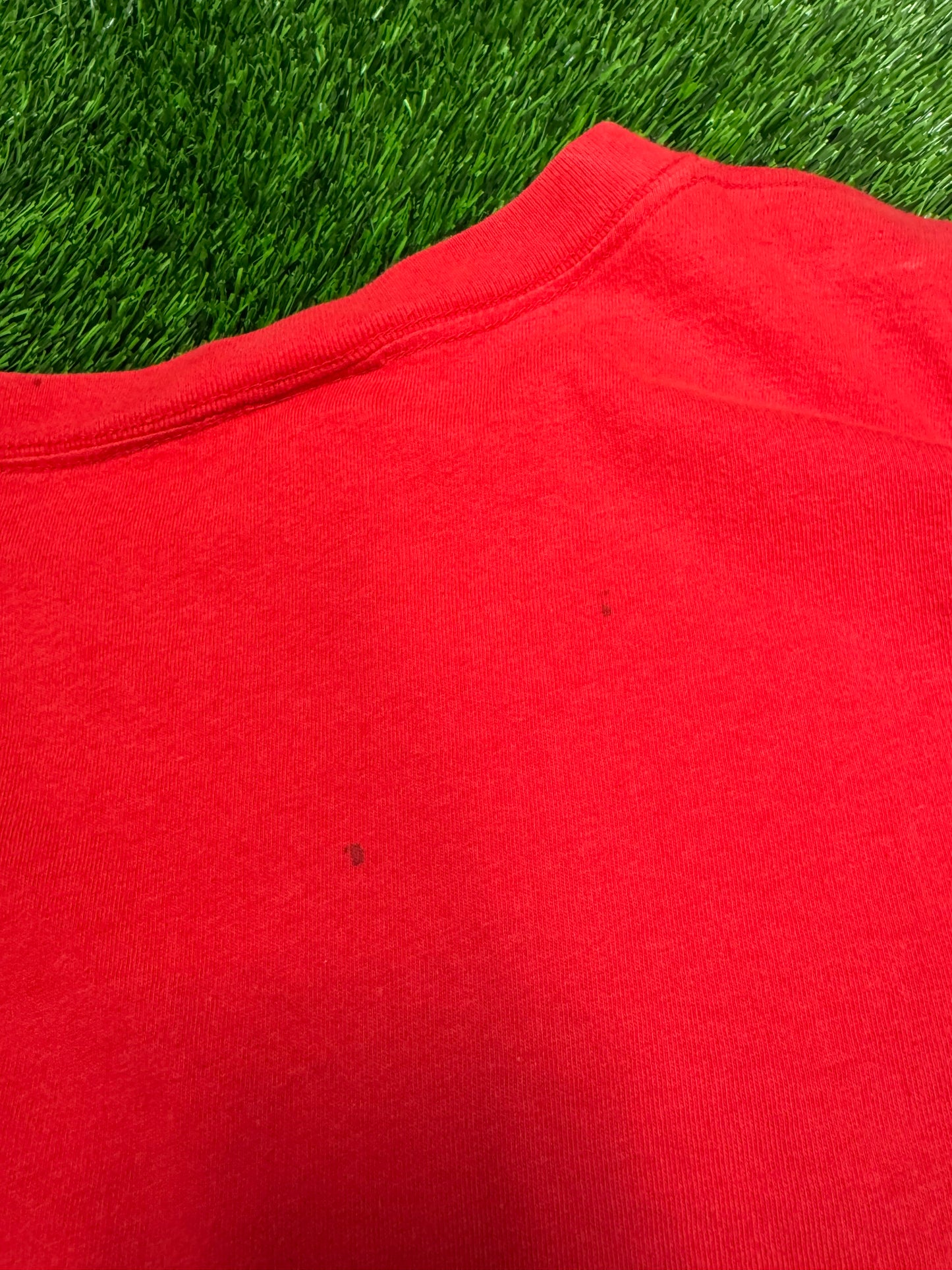 90s Nebraska Cornhuskers College University Mascot Spell Out Vintage Tee (L)