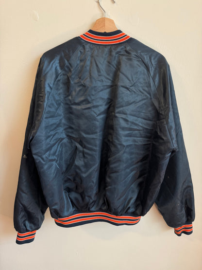 90s Chicago Bears Stained Vintage Satin Jacket (L)
