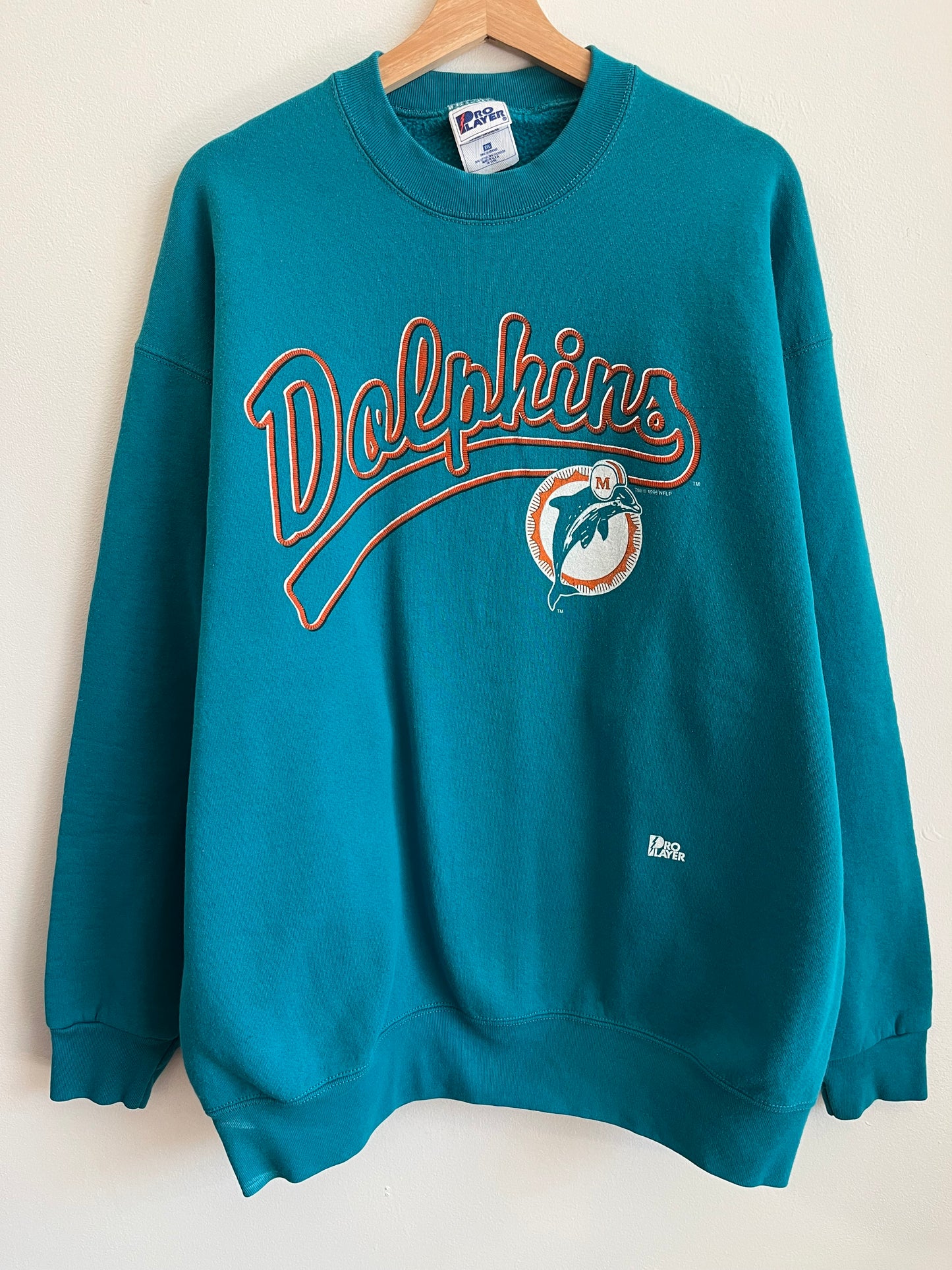 1996 Miami Dolphins Pro Player Teal Crewneck (XXL)