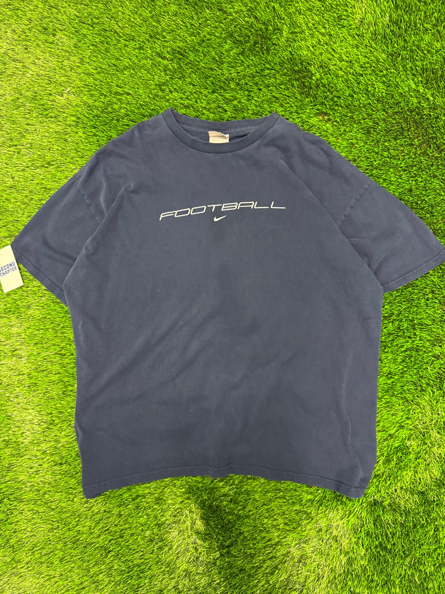 00s Nike Football Center Swoosh Tee (XXL)