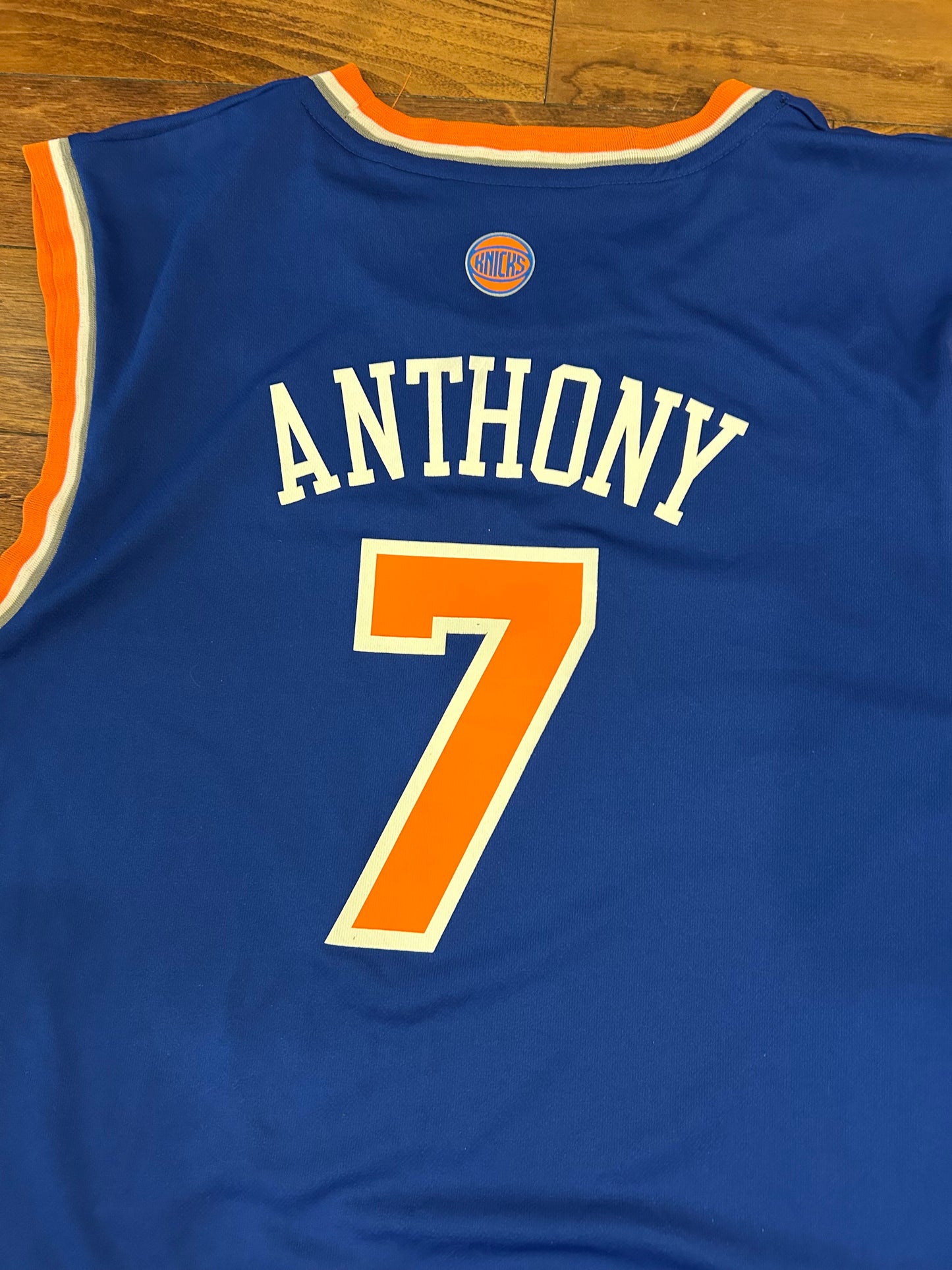 2012 New York Knicks Adidas Carmelo Anthony Jersey (L)