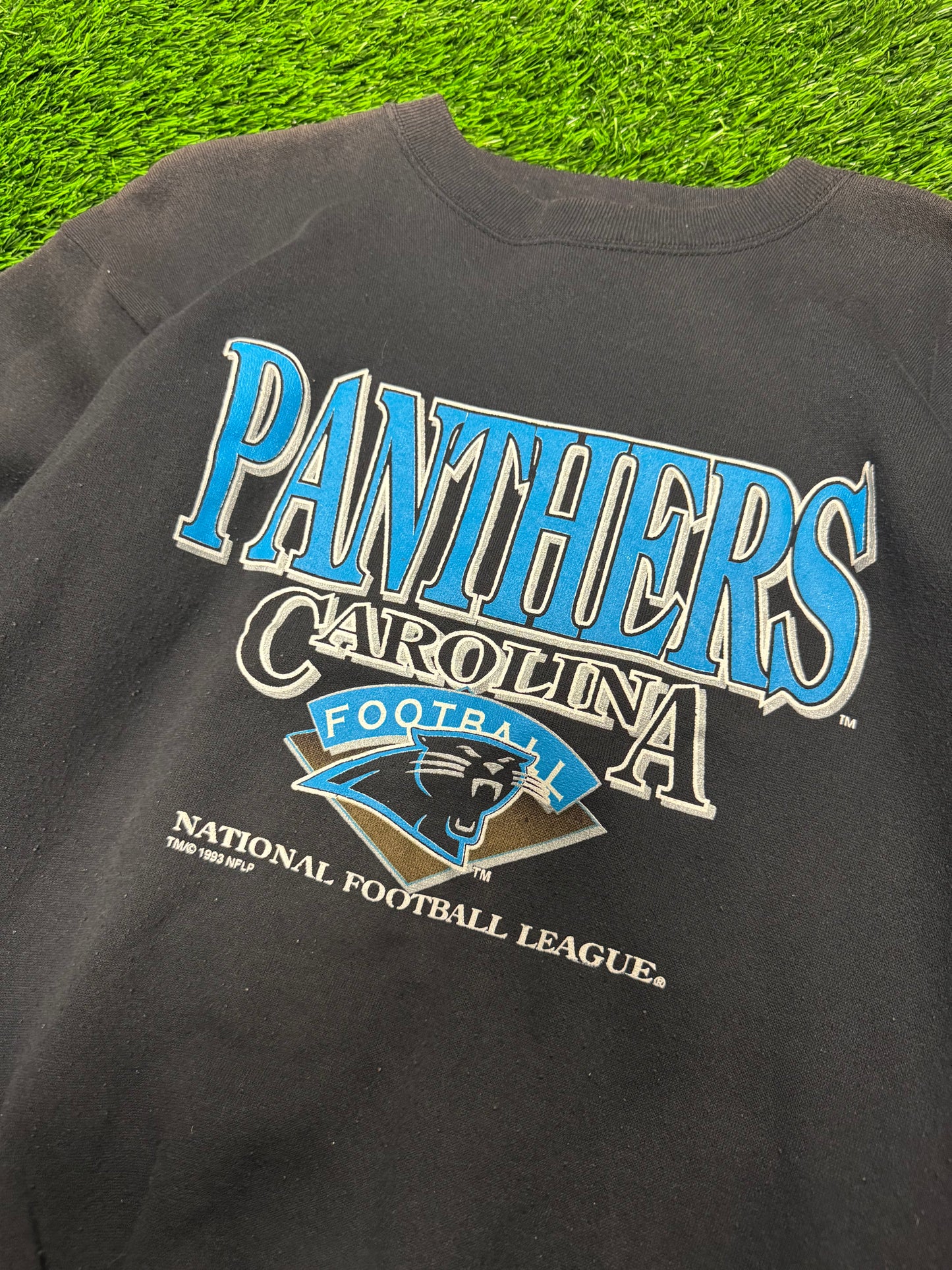 1993 Carolina Panthers Spell Out Spectator Vintage Crewneck (M)