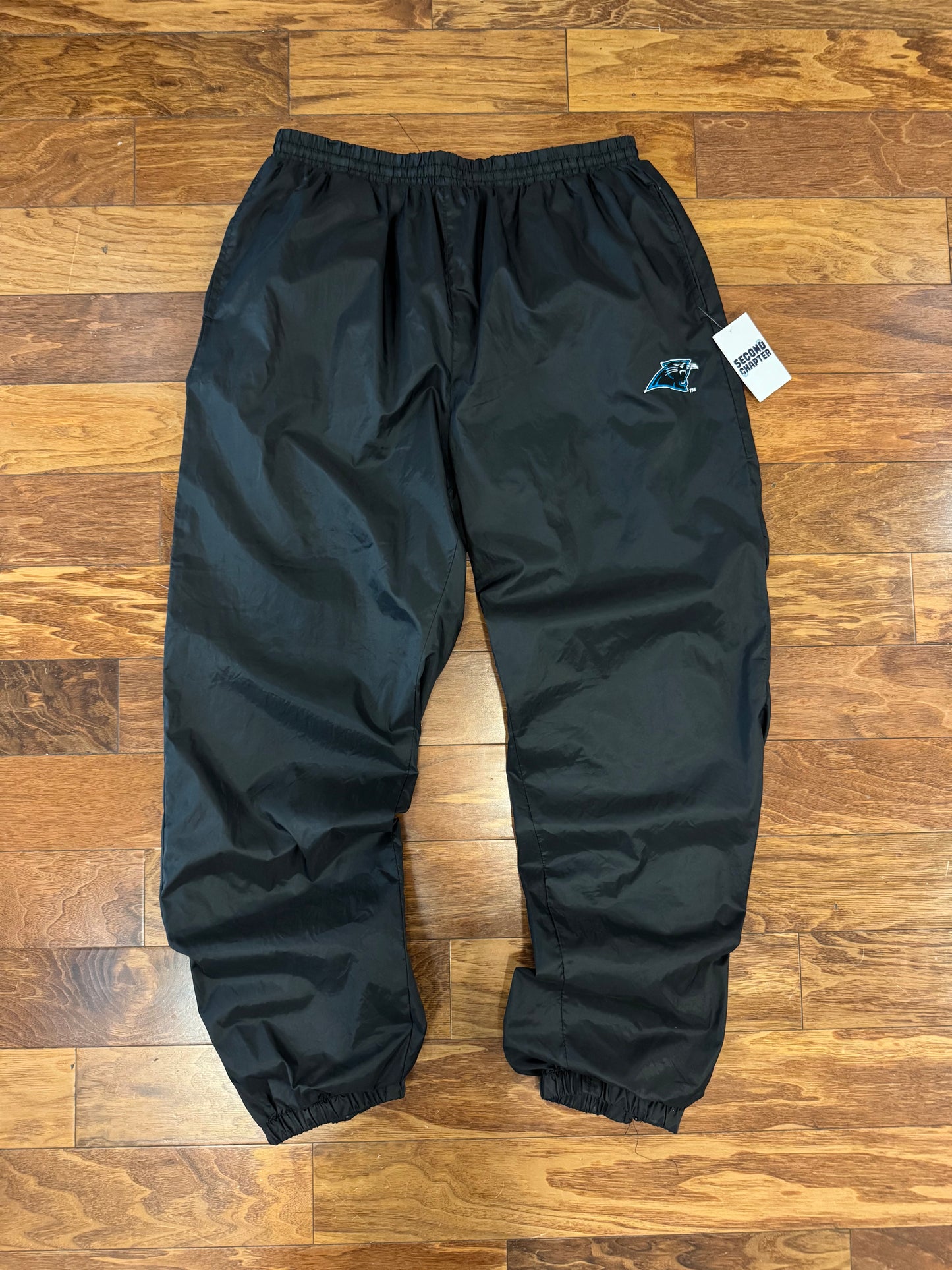 90s Carolina Panthers Game Day Black Essential Track Pants (XL)