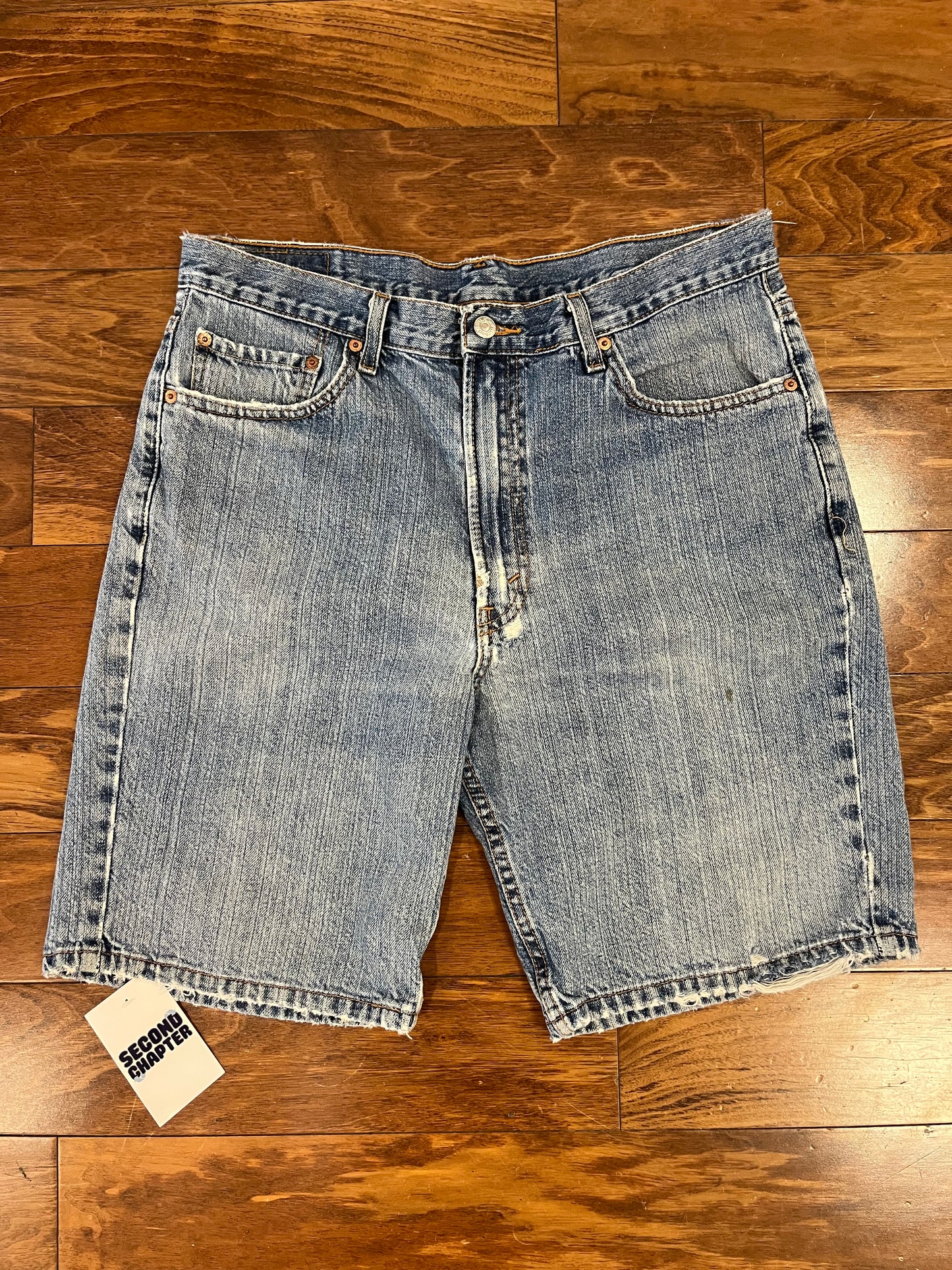 2006 Levi's 505 Distressed Jean Shorts (36)