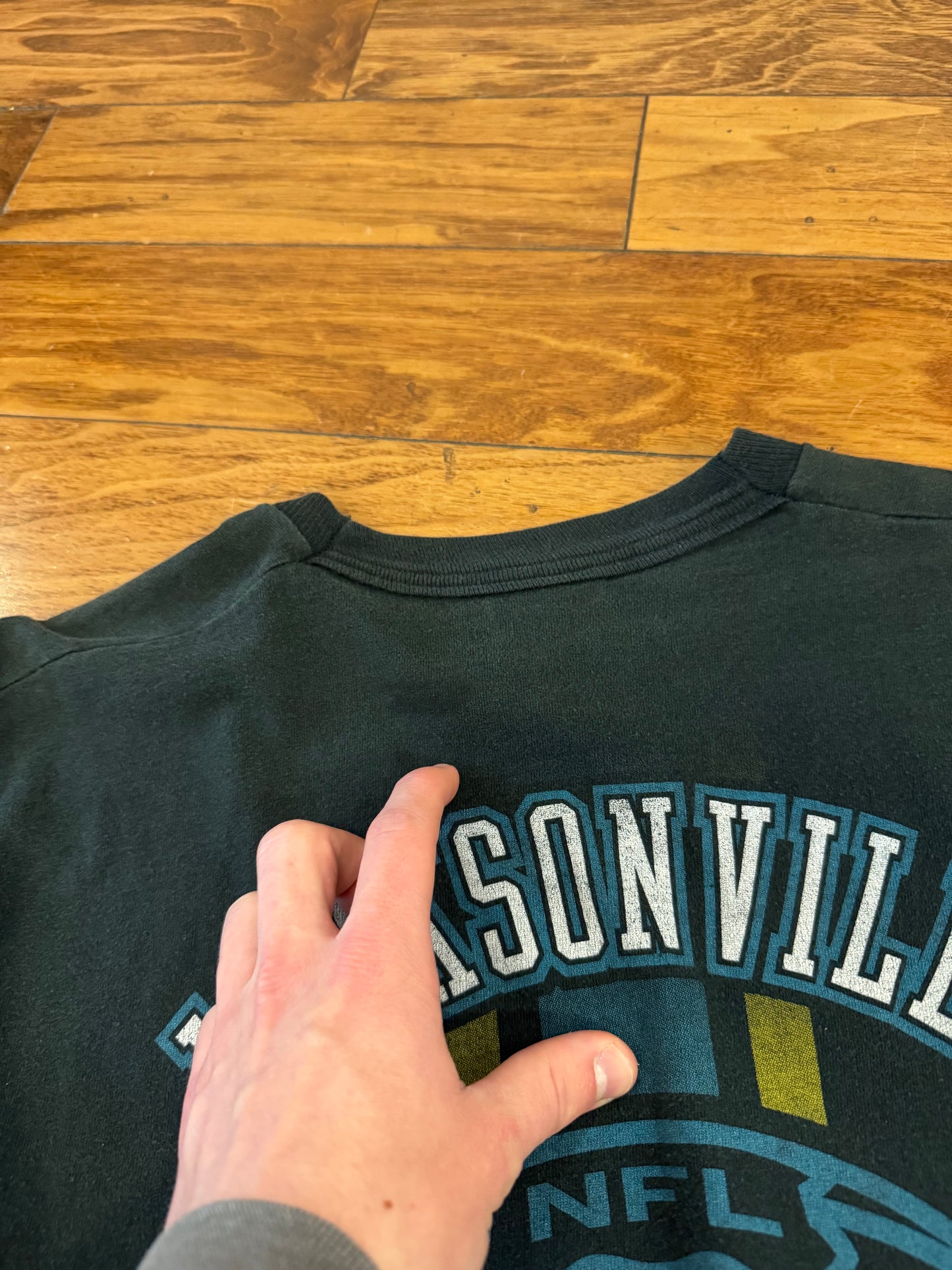 90s Jacksonville Jaguars Pro Player Double Sided Vintage Tee (M)