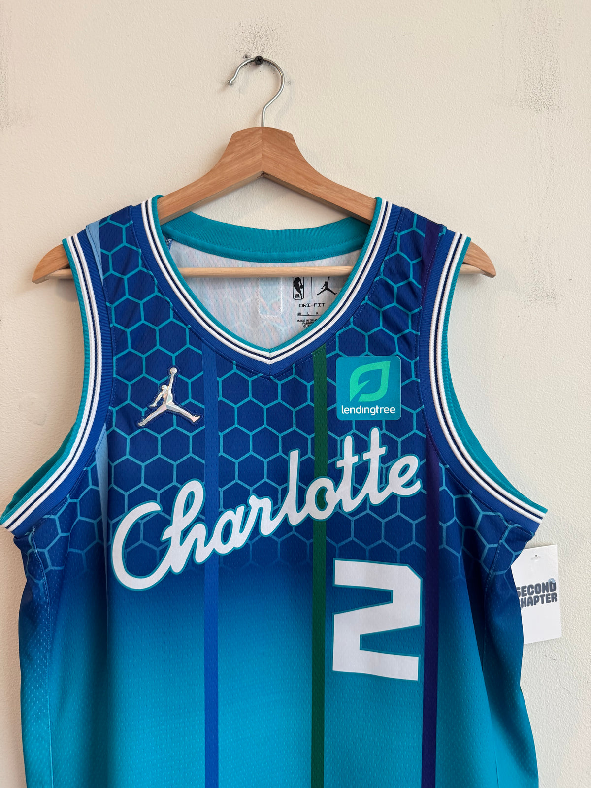 2022 Charlotte Hornets LaMelo Ball City Edition Jordan Swingman Jersey (L)