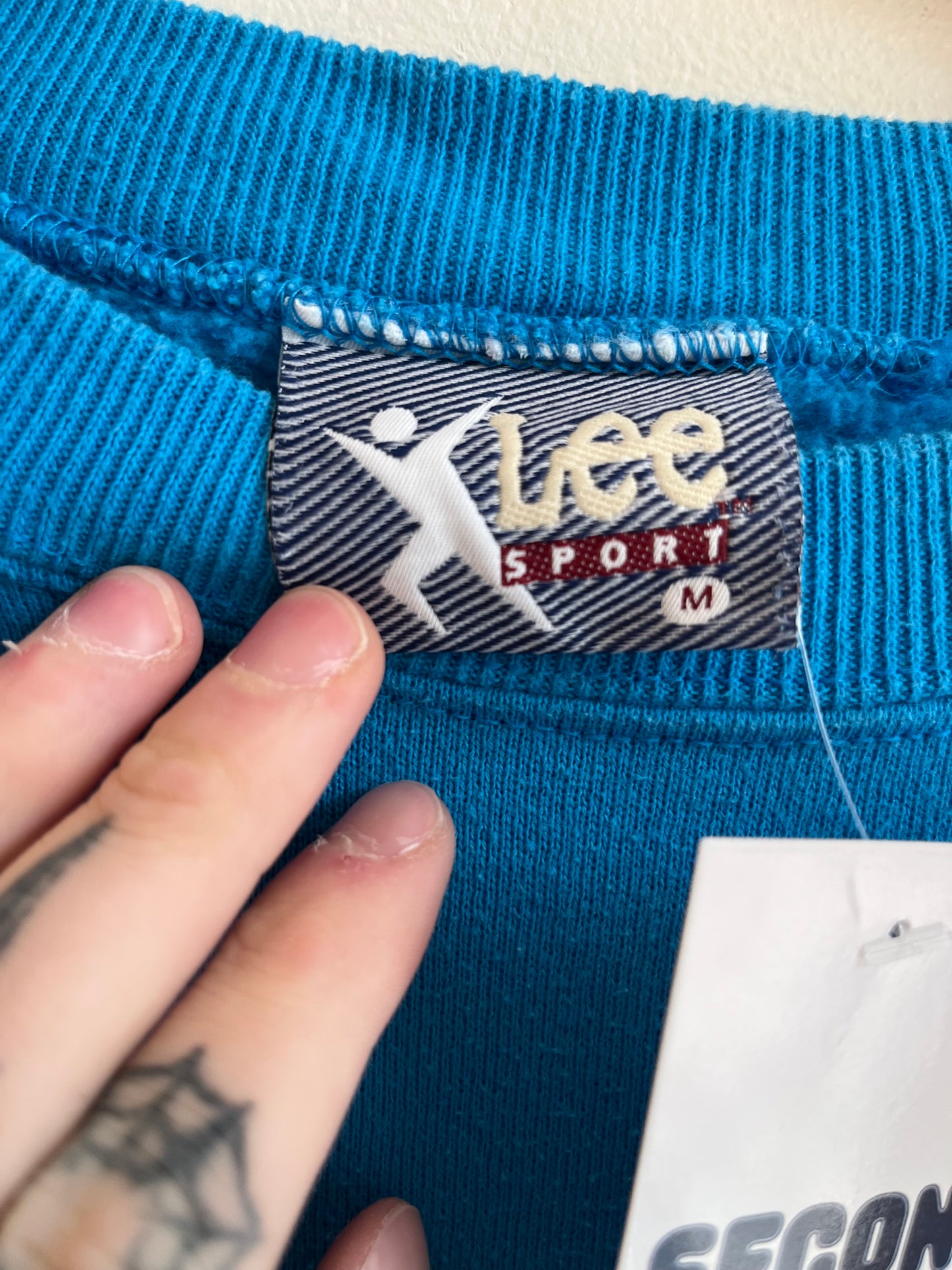 1995 Carolina Panthers Blue Lee Embroidered Crewneck (M)