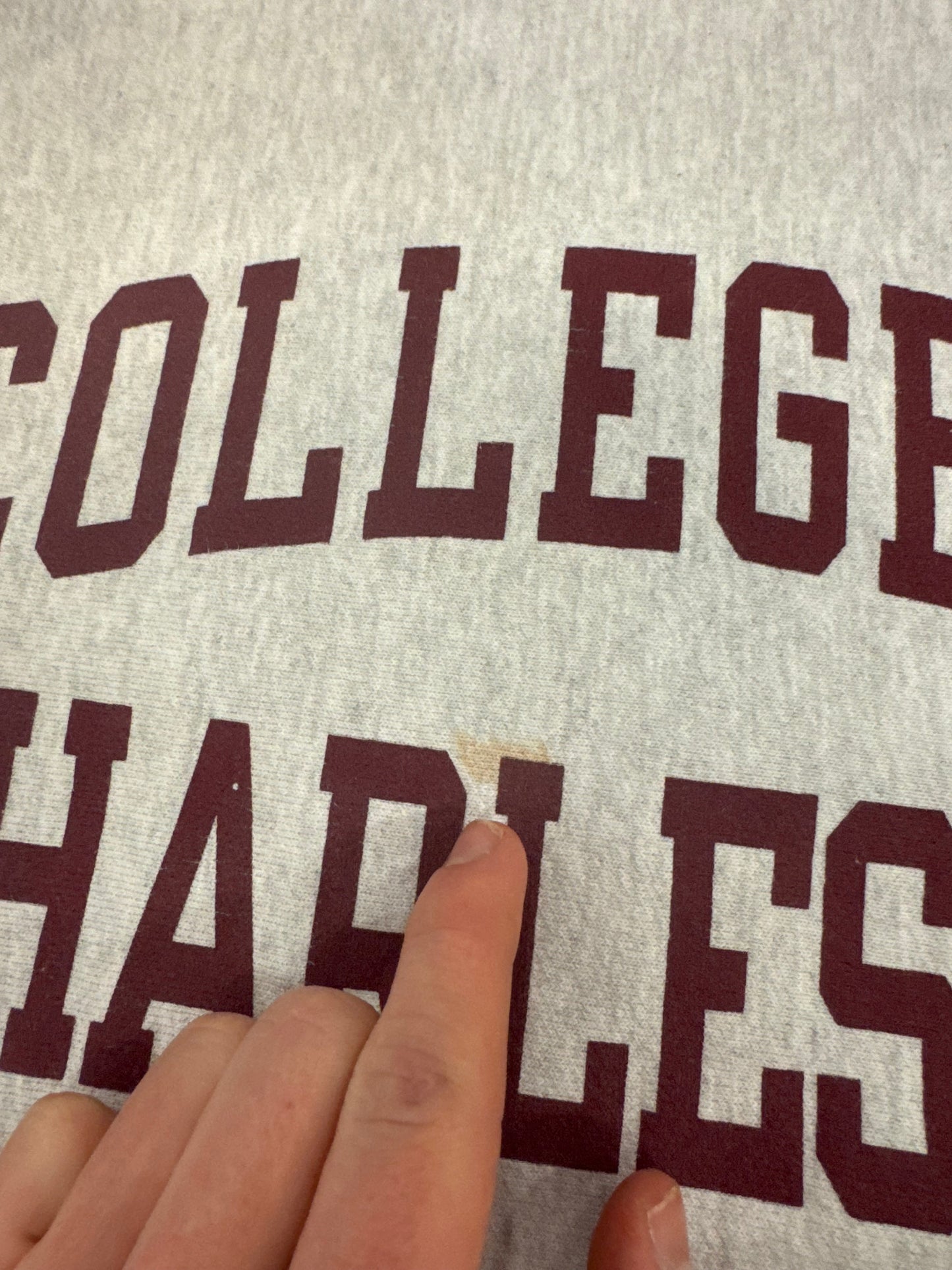 00s College of Charleston Spell Out Champion Crewneck (XL)