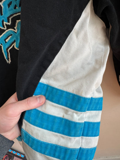 00s Carolina Panthers Embroidered Racing Jacket (XXXL)