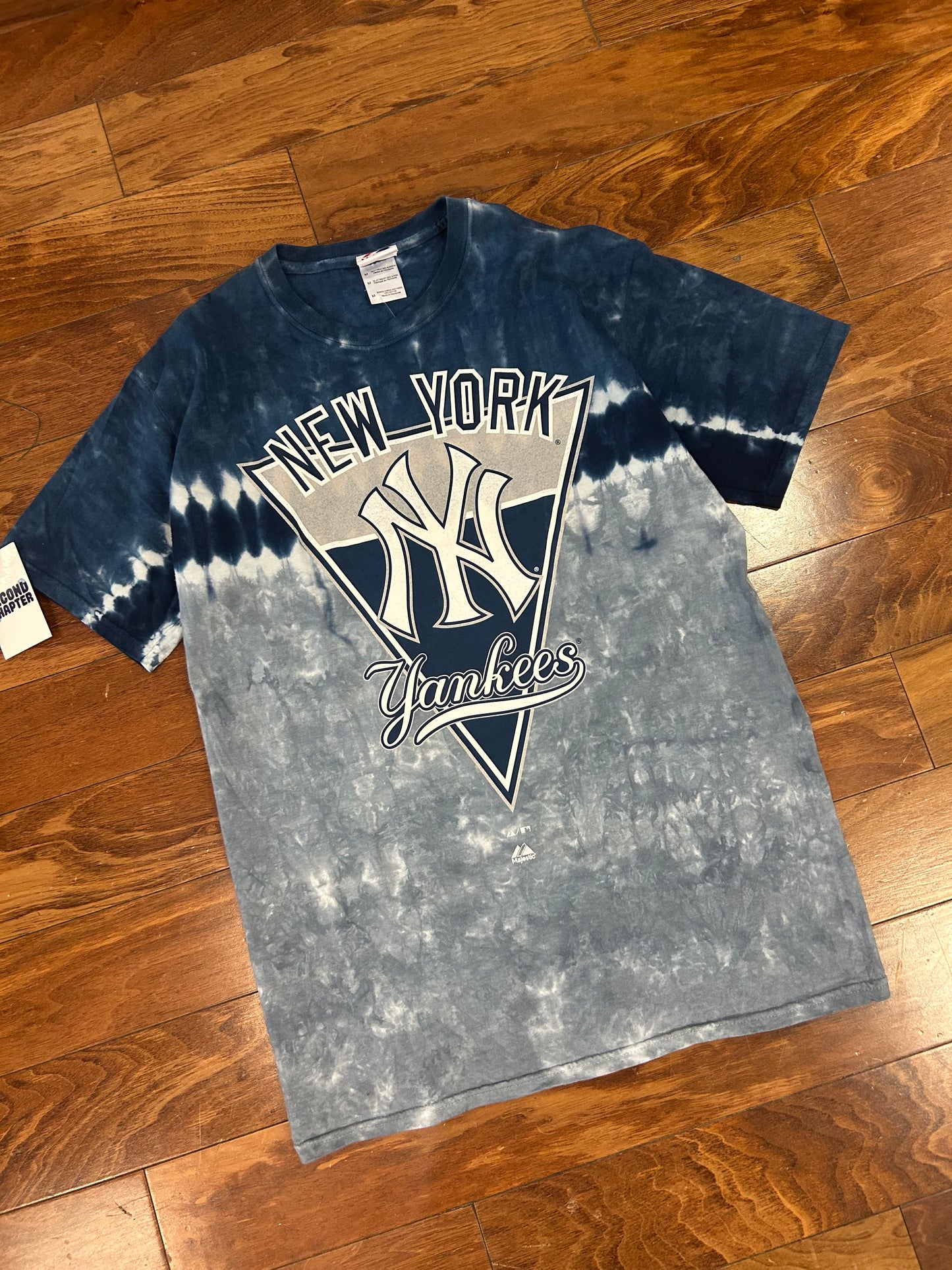 00s New York Yankees Majestic Tie Dye Deadstock Tee (M)