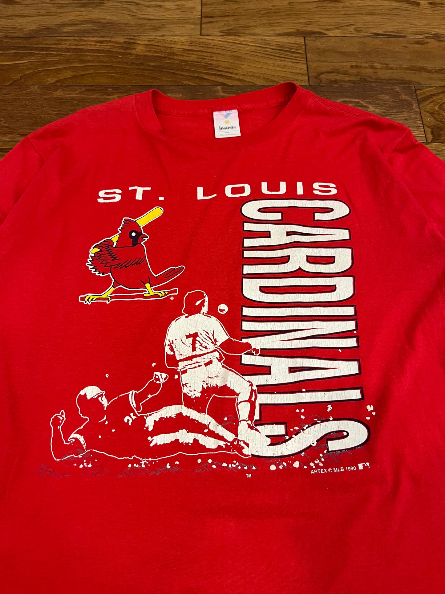 1990 St Louis Cardinals Sliding Graphic Tee (L)