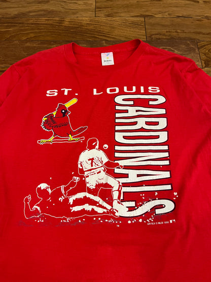 1990 St Louis Cardinals Sliding Graphic Tee (L)
