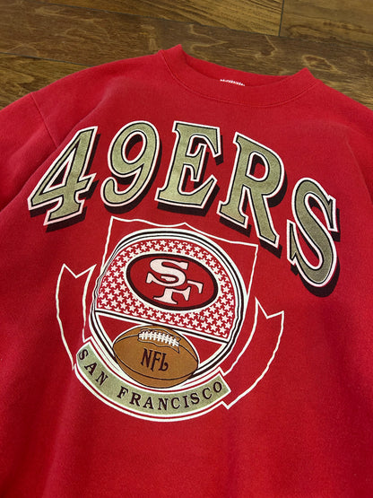 90s San Francisco 49ers Logo 7 Crewneck (M)