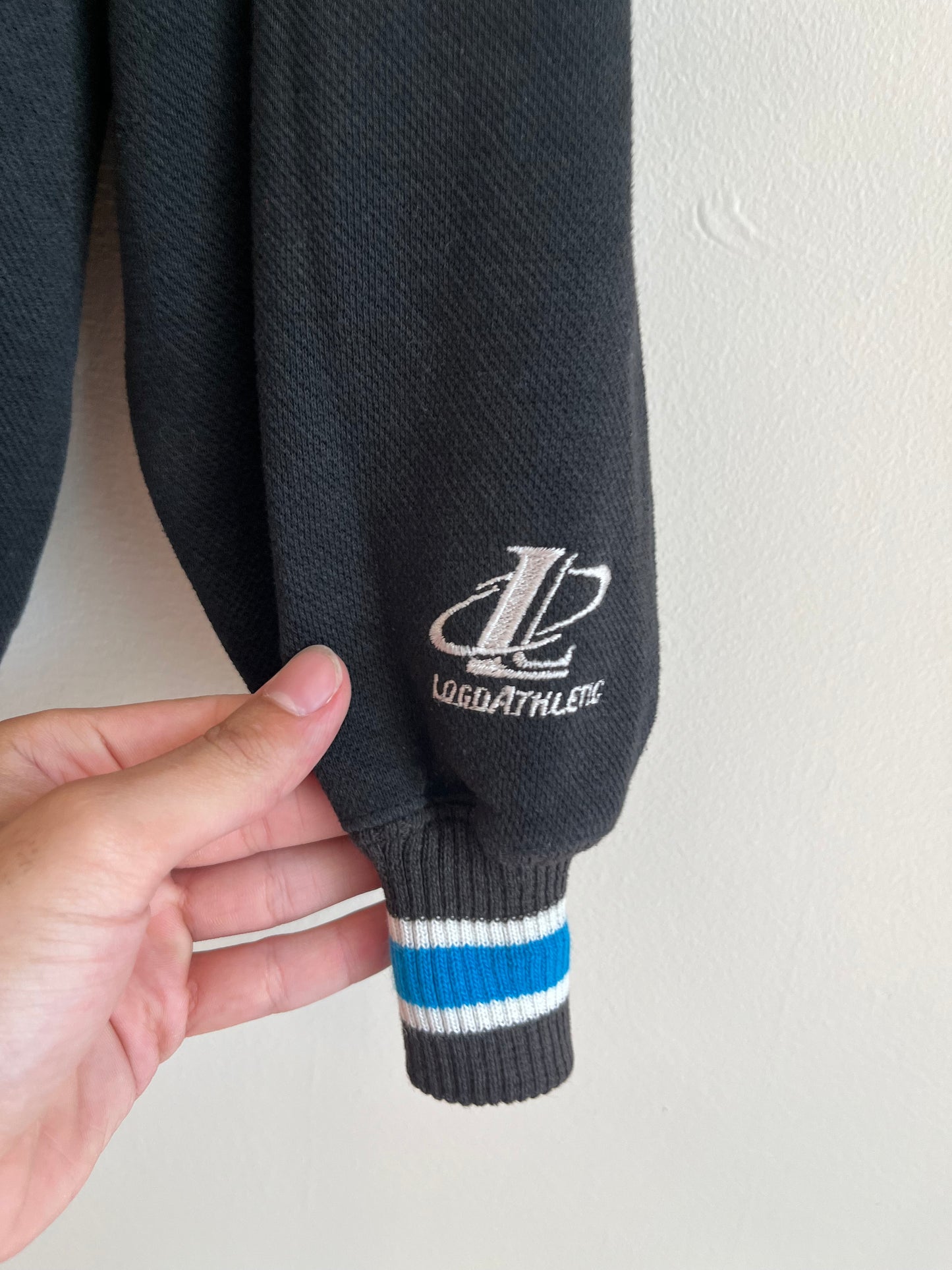 90s Carolina Panthers Logo Athletics Black Crewneck (XL)