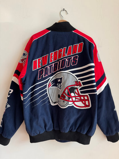 2010s New England Patriots Racing NFL GIII Racing Jacket (XL)