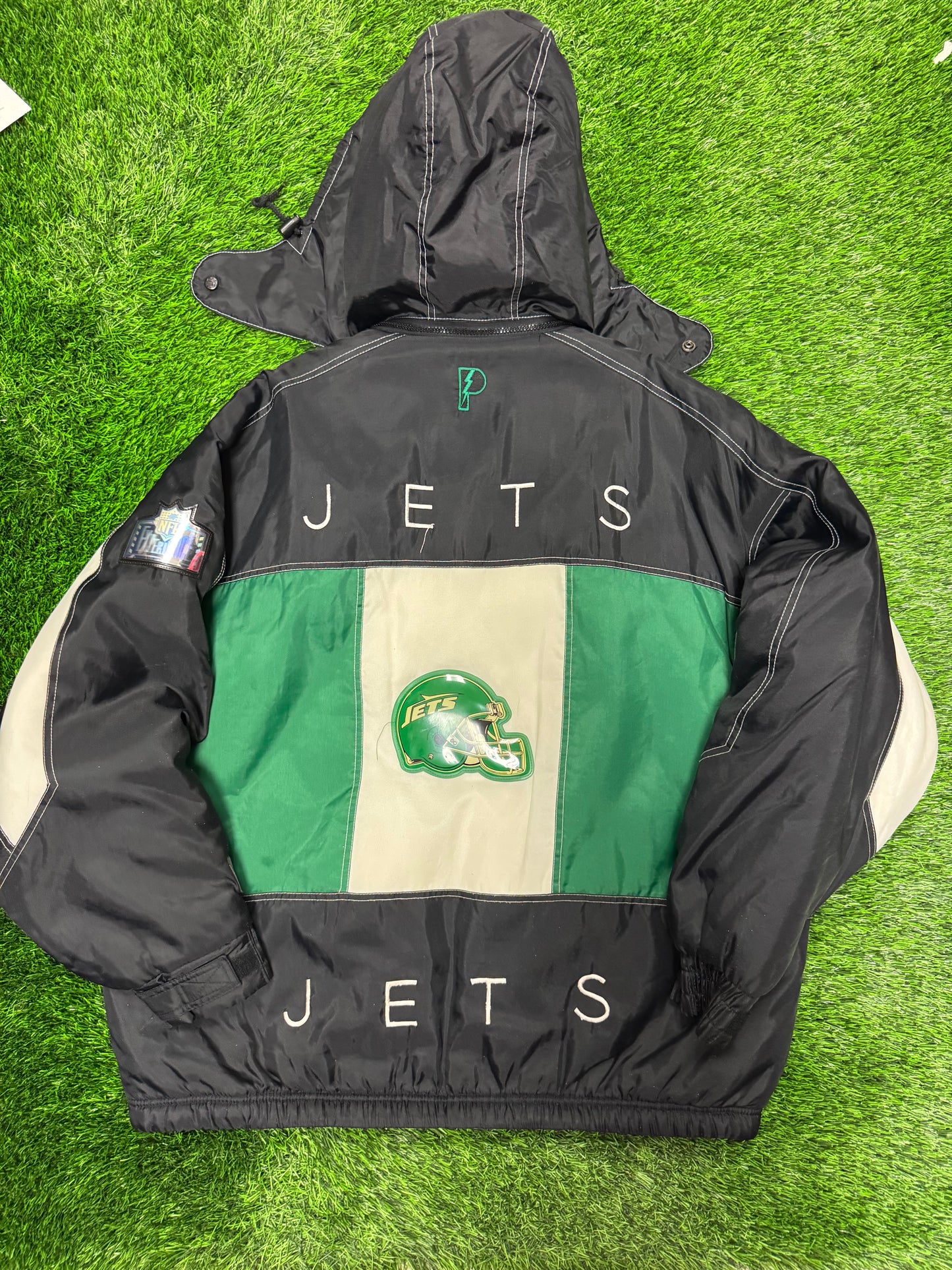 90s New York Jets Vintage Pro Player NFL Puffer Jacket (XL)