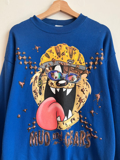 1997 Mud and Gears Taz Looney Tunes Crewneck (L)