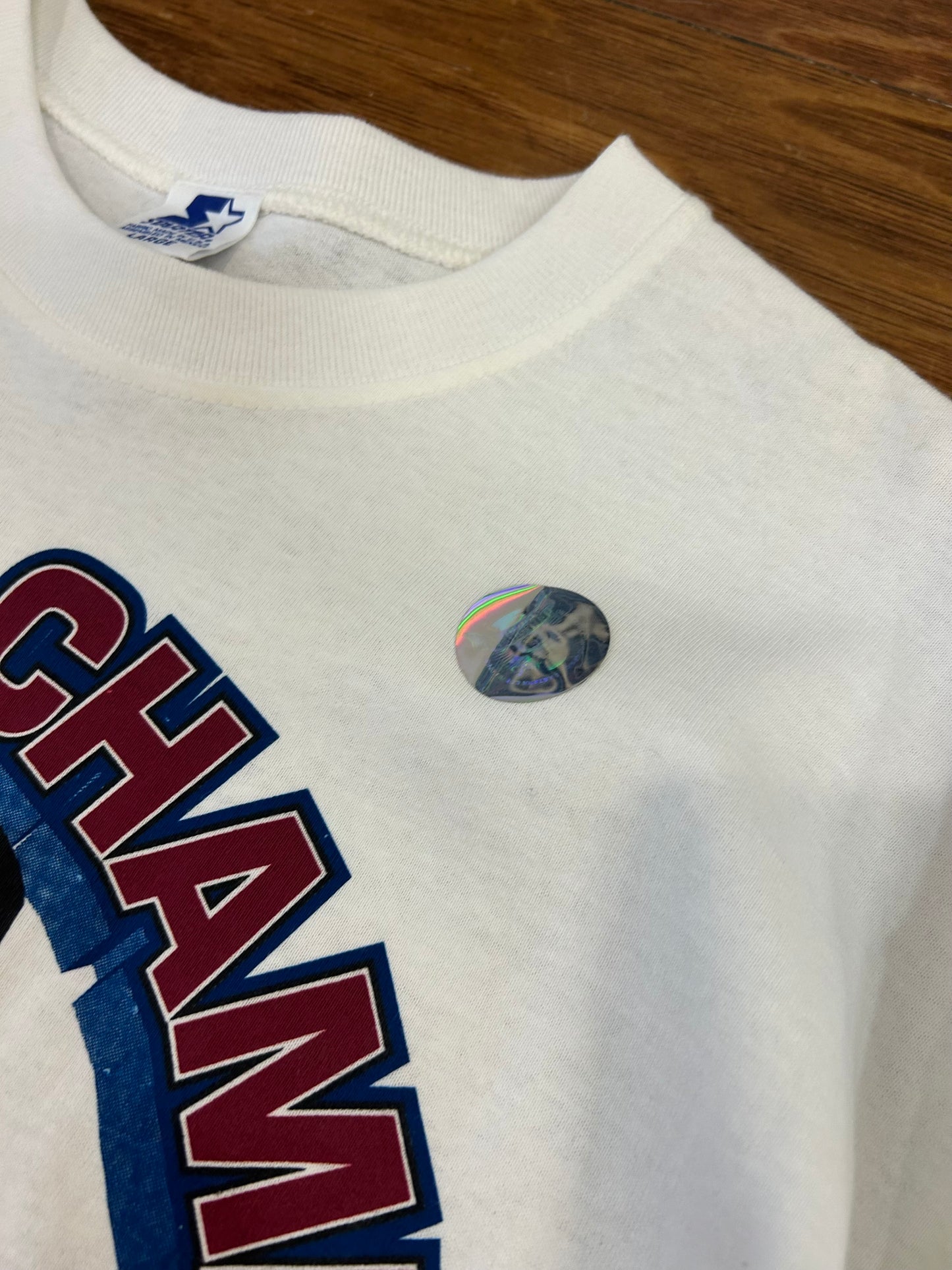 1996 Colorado Avalanche Stanley Cup Champions Deadstock Vintage Starter NHL Tee (L)