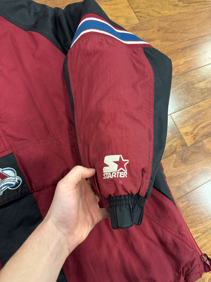 90s Colorado Avalanche Vintage NHL Starter Puffer Jacket (XL)