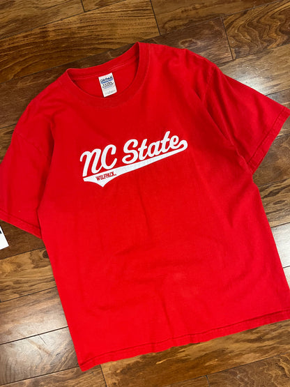 00s NC State Embroidered Tee (L)