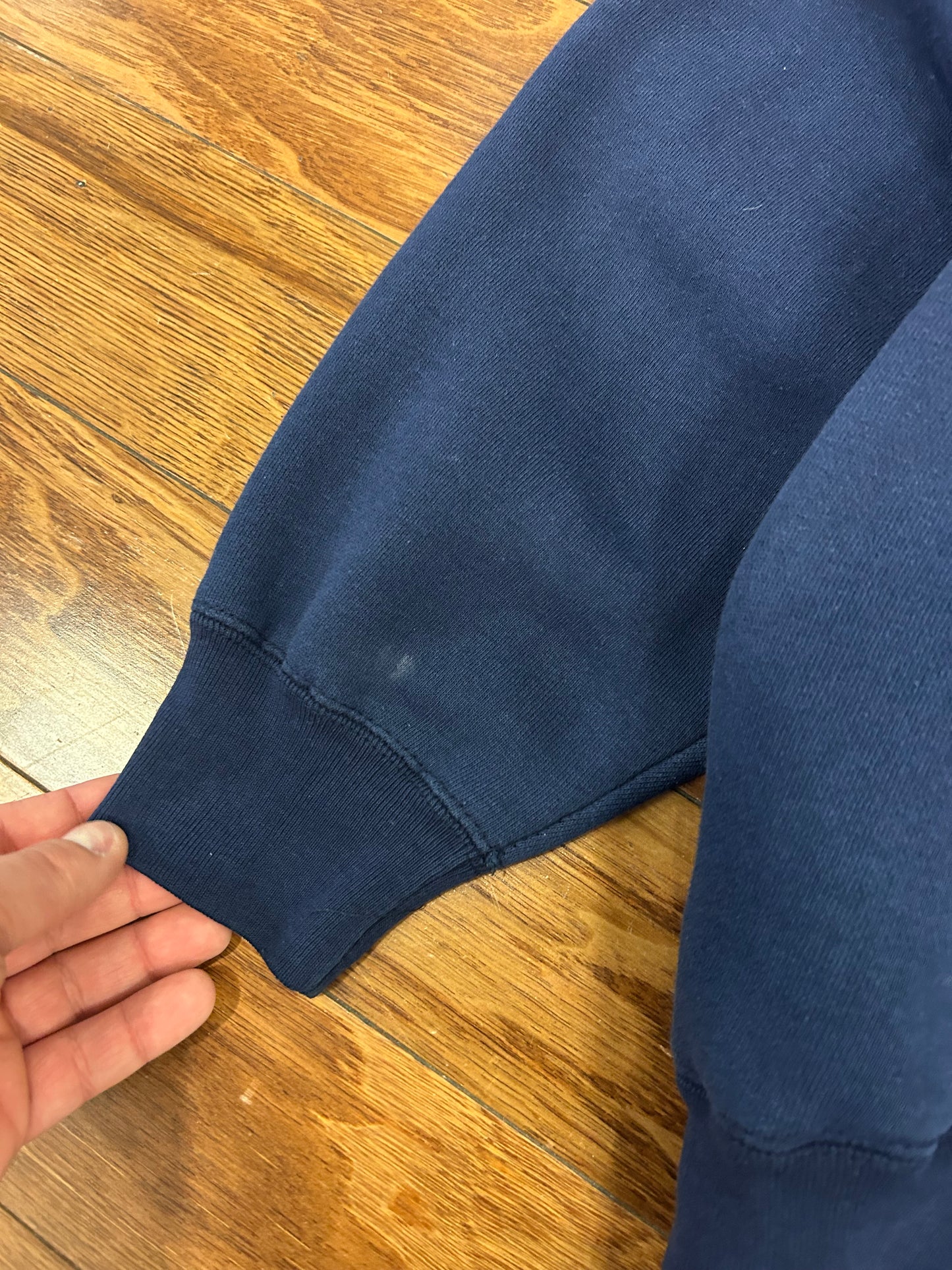 90s UNC Script Vintage Henley Hoodie (XL)