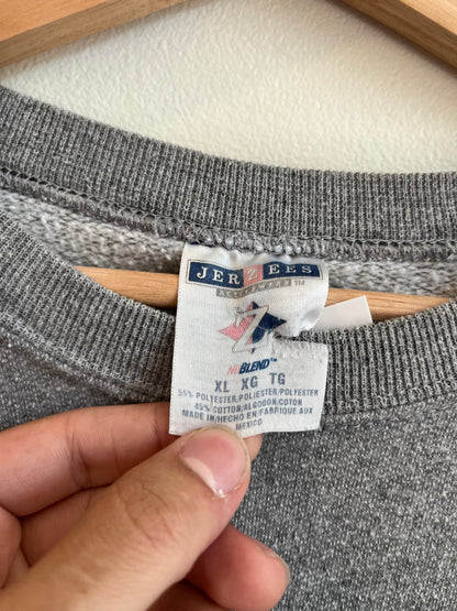 2003 Carolina Panthers Embroidered Grey Crewneck (XL)