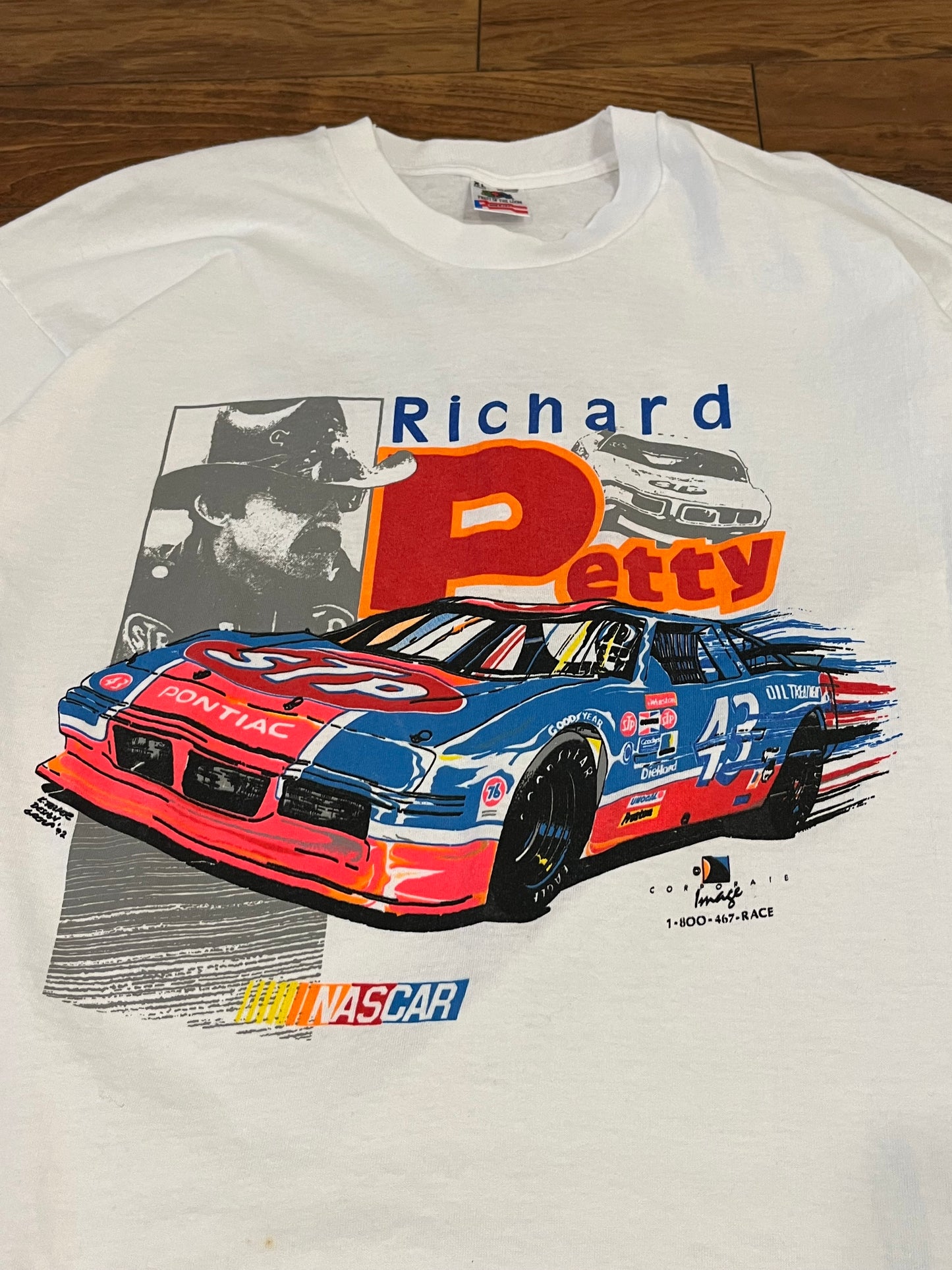 1992 Richard Petty Vintage Nascar Image Tee (XL)