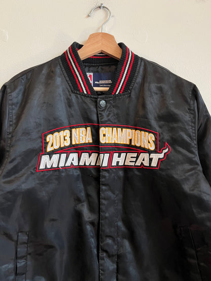 2013 Miami Heat NBA Champions Black Satin Jacket (Youth XL)