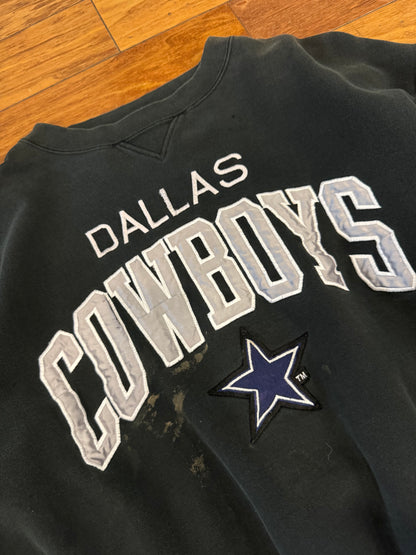 90s Dallas Cowboys Thrashed Logo Athletics Crewneck (XL)