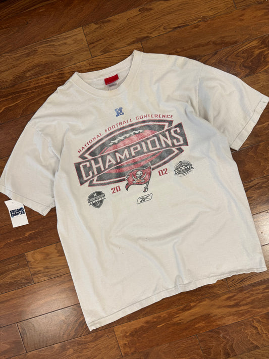 2002 Tampa Bay Buccaneers NFC Champs Reebok Tee (L)