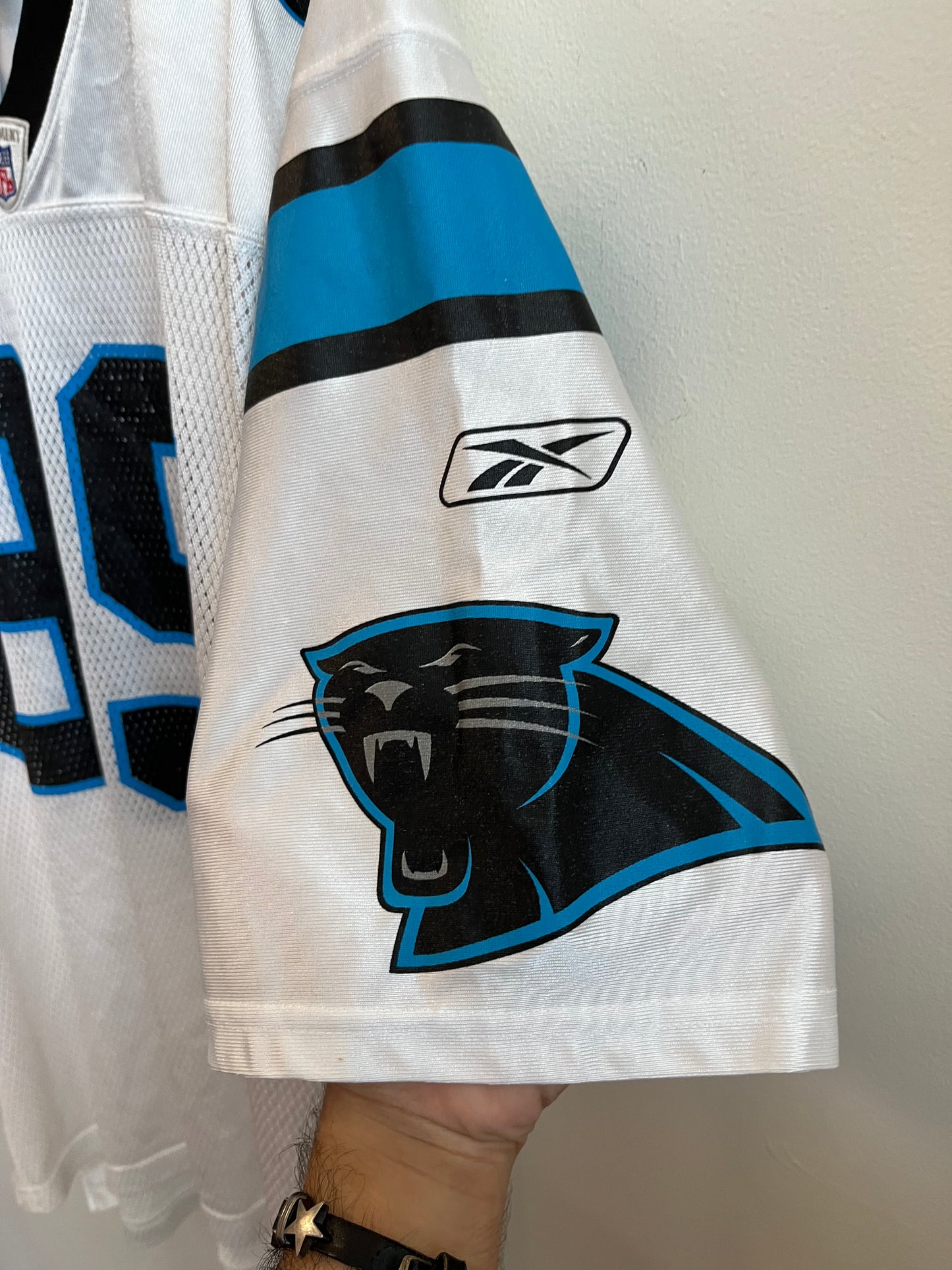 2010s Carolina Panthers Steve Smith Reebok Away Jersey (L)