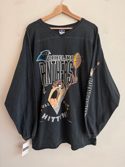 1994 Carolina Panthers Taz Looney Long Sleeve Shirt (L)