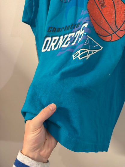 90s Charlotte Hornets Teal Artex Tee (XL)