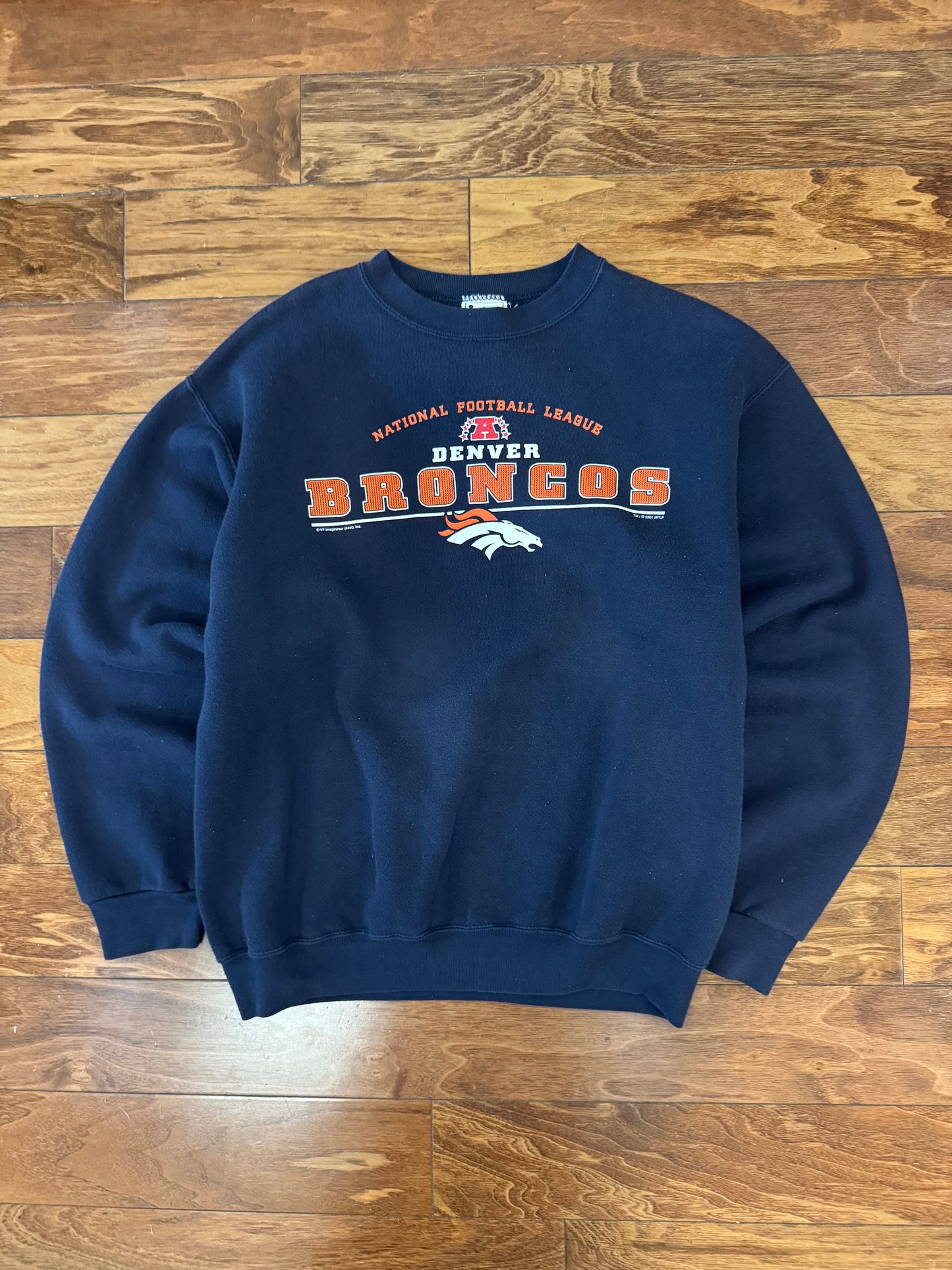 2001 Denver Broncos AFC Champs Vintage Crewneck (M)