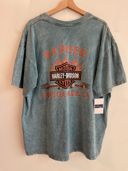 2000 Harley Davidson Canoga Park, CA Teal Faded Tee (XL)