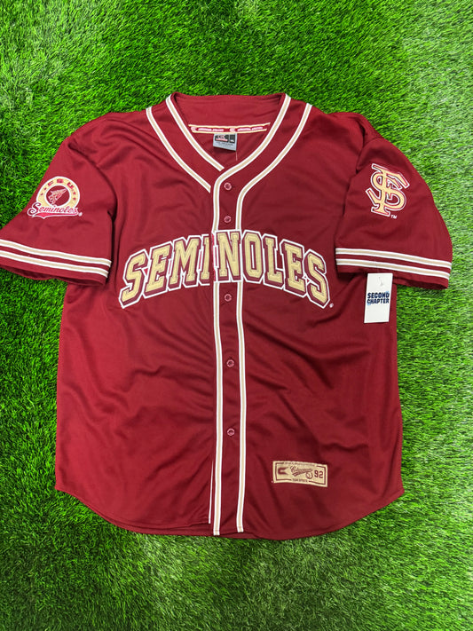 90s Florida State University (FSU) Seminoles Colosseum Baseball Jersey (XXL)