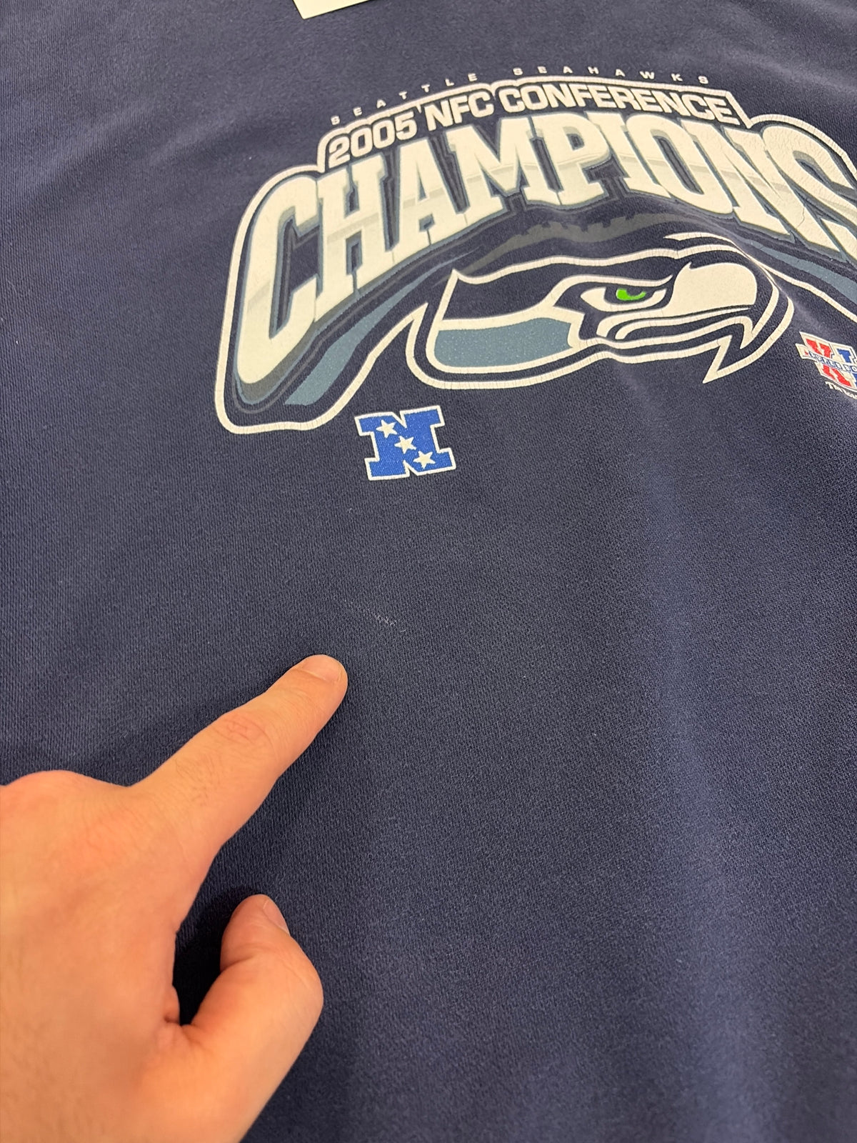 2005 Seattle Seahawks NFC Champions Crewneck (M)