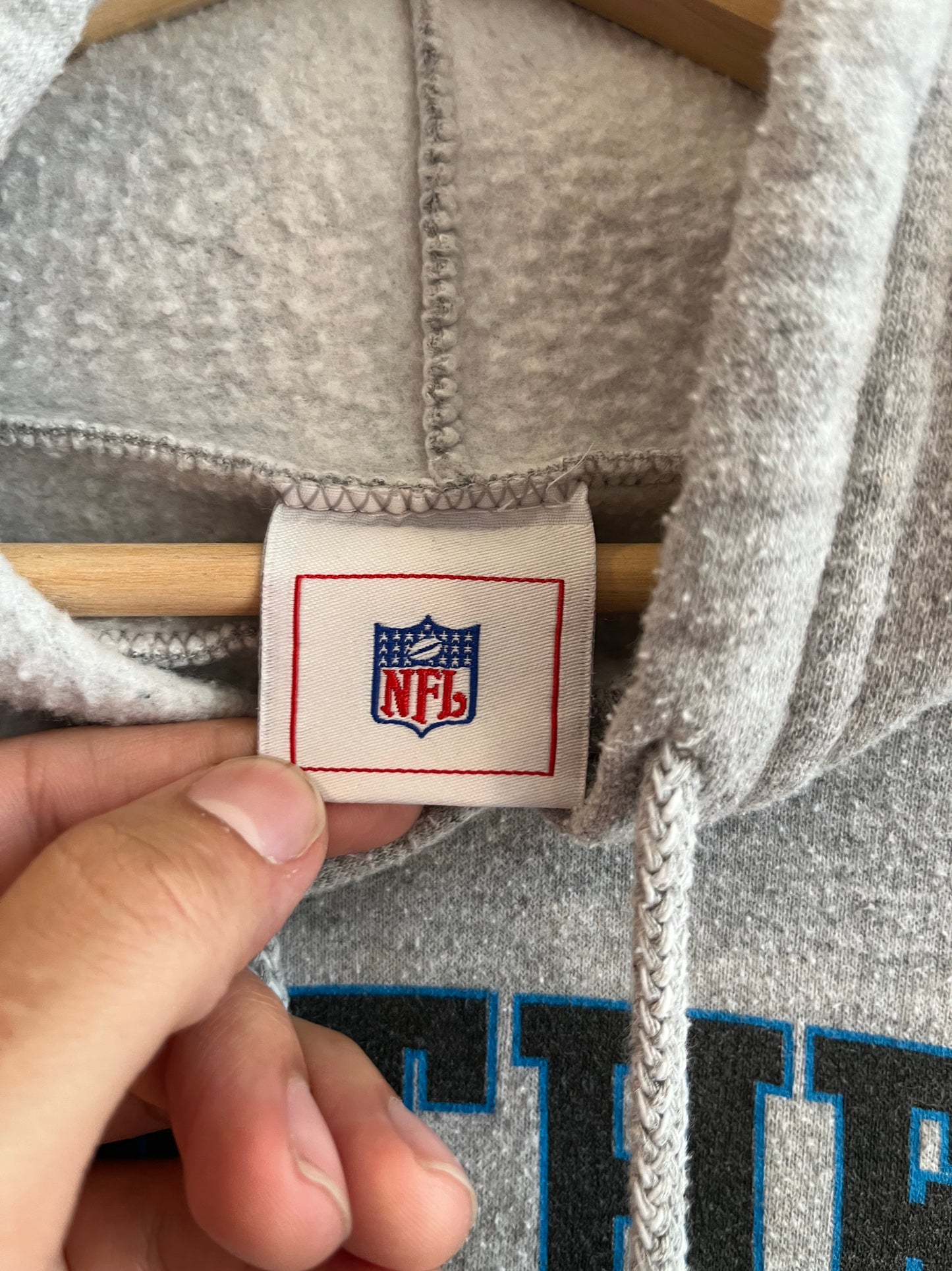 00s Carolina Panthers NFL Grey Hoodie (L)