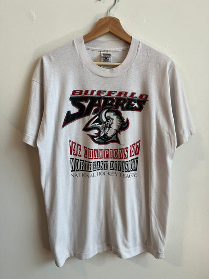 1997 Buffalo Sabres Stanley Cup Champions Hockey Tee (L)