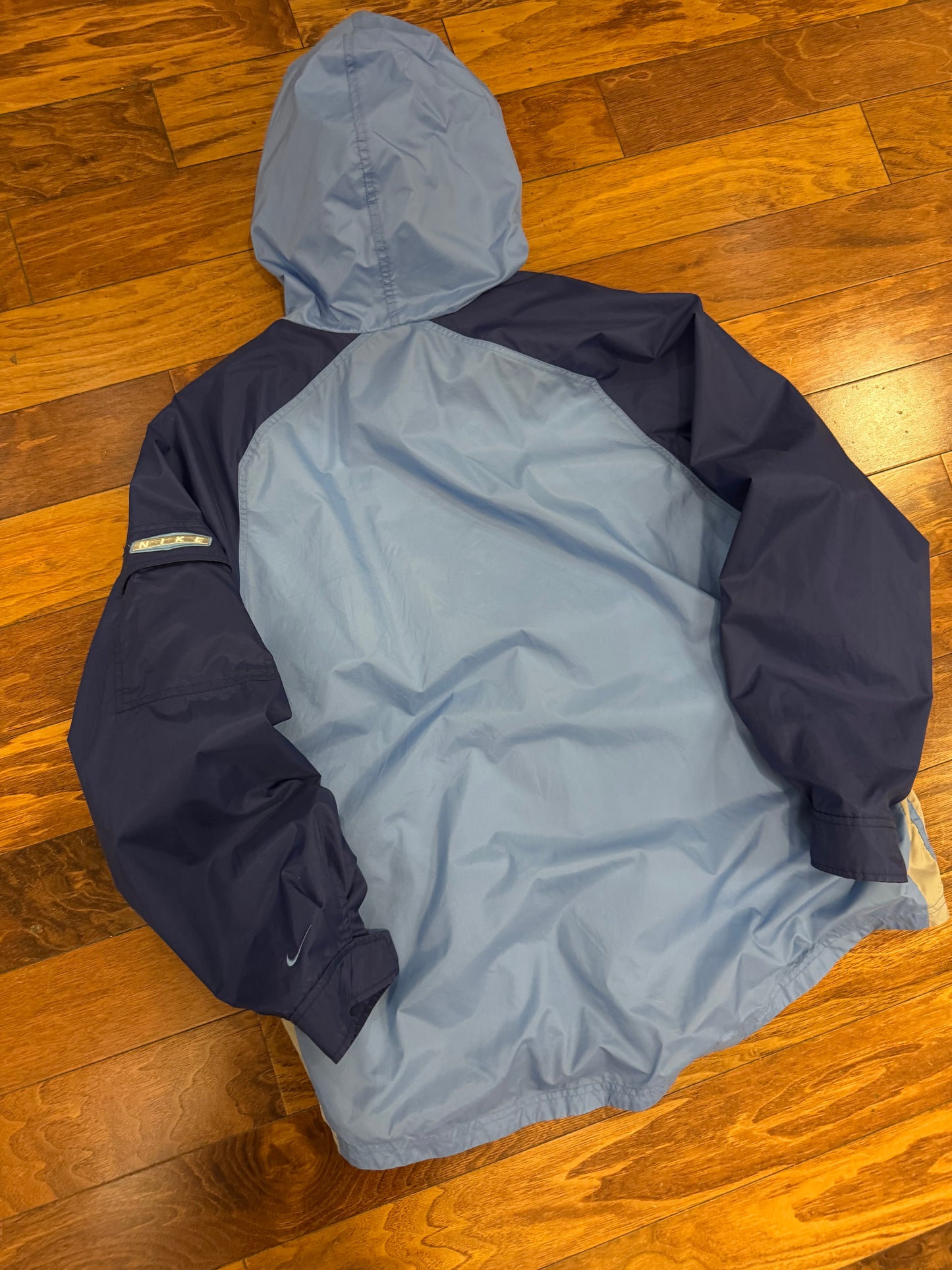 90s Nike Essential Swoosh Multi-Colored Vintage Windbreaker (XL)