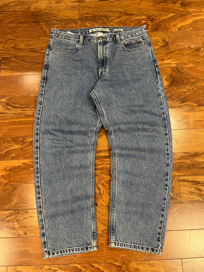 Harley Davidson Mid Wash Blue Jeans (36 x 30)