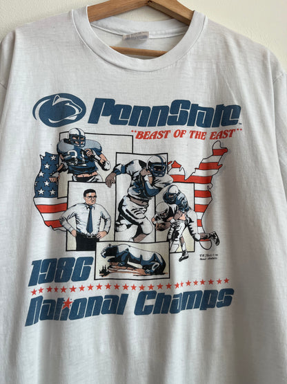 1986 Penn State "Beast Of The East" Tee (XL)