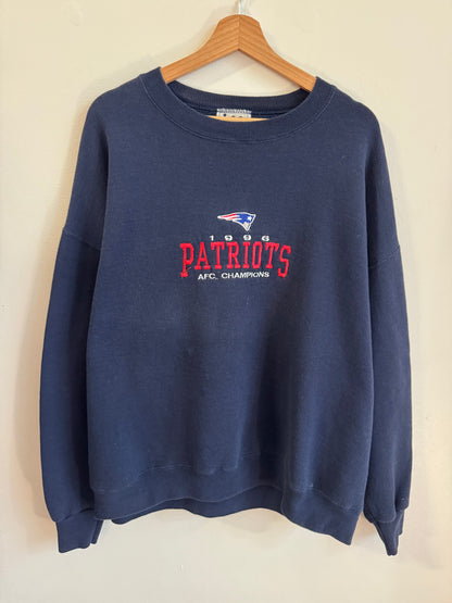 1996 New England Patriots AFC Champions Lee Crewneck (XL)