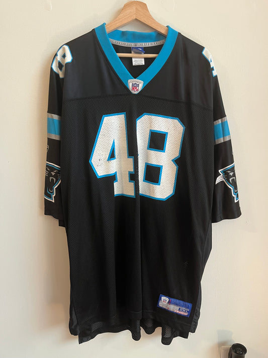 00s Carolina Panthers Stephen Davis Home Reebok Jersey (XXL)