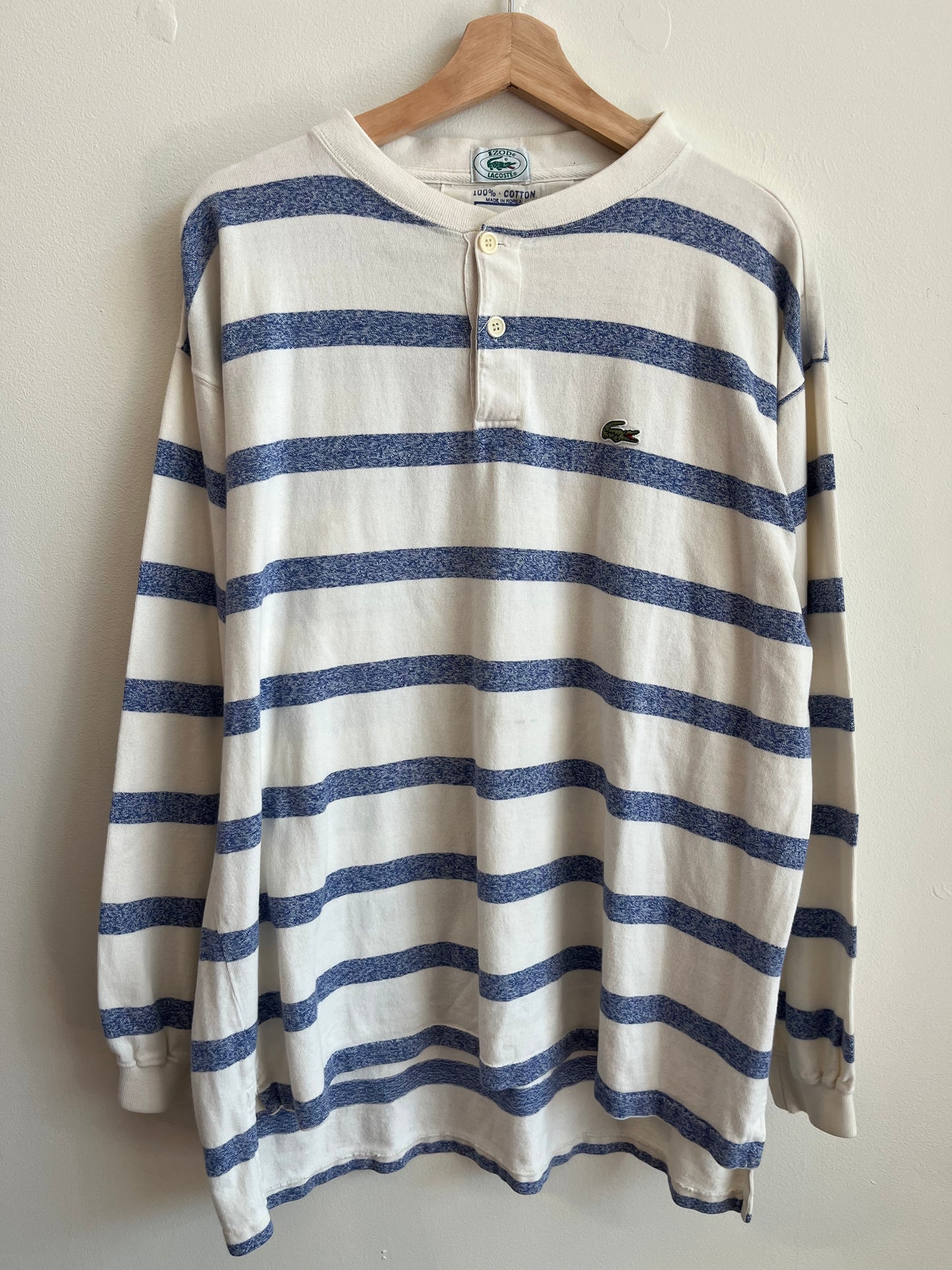 90s Lacoste x IZOD Striped Shirt (XL)